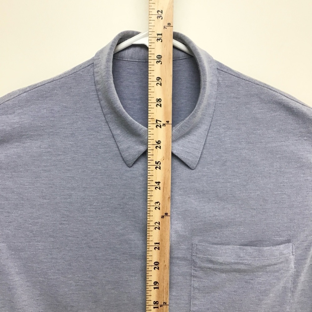 Lululemon men’s long sleeve button up shirt large - Picture 6 of 8